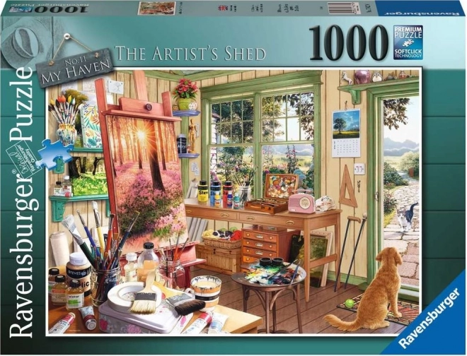 RAVENSBURGER Puzzle Moje útočiště č.11: Zahradní ateliér 1000 dílků