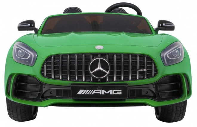 Mercedes-Benz GT R pro děti Lakovaný zelený + 4x4 + Ventilační otvor + Dálkové ovládání + EVA + MP3 LED