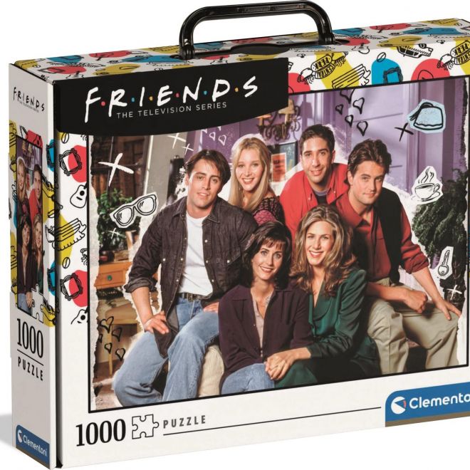 CLEMENTONI Puzzle v kufříku: Přátelé 1000 dílků