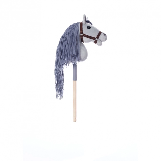 HOPPIHORSE kůň na tyči hobby horse velikost A4 šedý