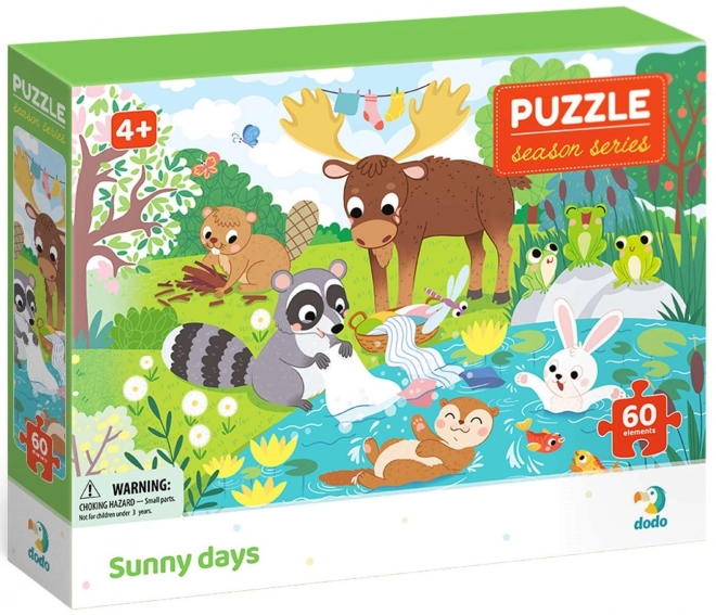 DODO Puzzle Roční období: Slunečné dny 60 dílků