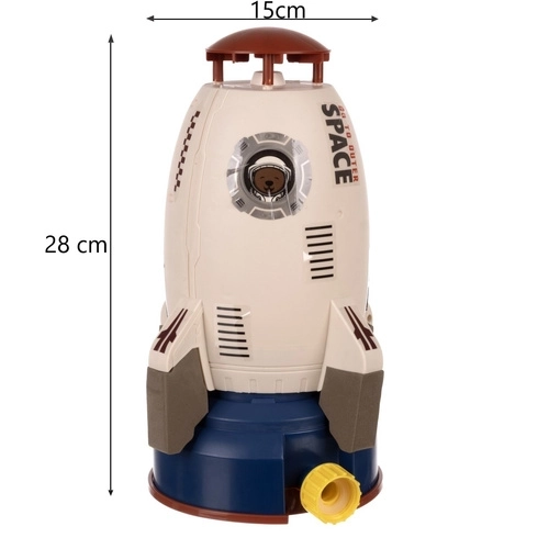 Zahradní zraszovač pro děti ve tvaru rakety