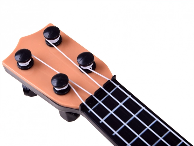 Mini ukulele pro děti 25 cm – světle hnědá