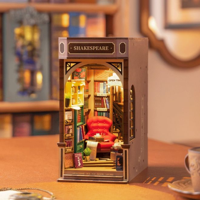 RoboTime Zarážka na knihy miniatura domečku Knihkupectví