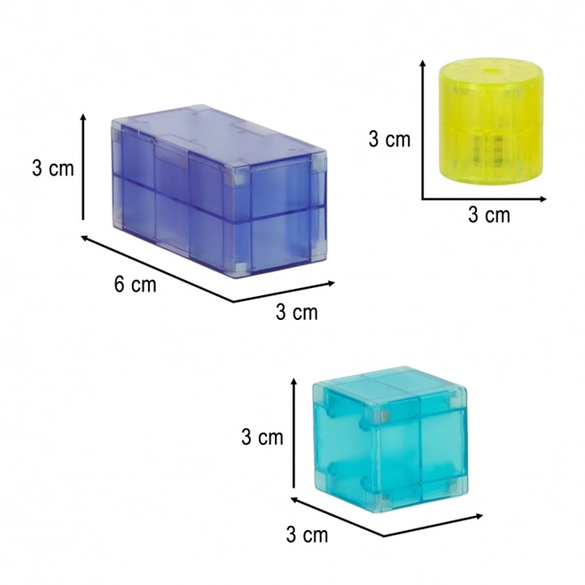 Světelné magnetické bloky 64 el.