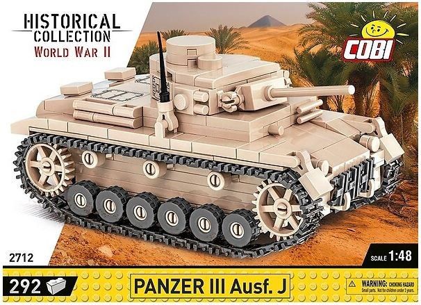 COBI 2712 II WW Panzer III Ausf J, 1:48, 292 k