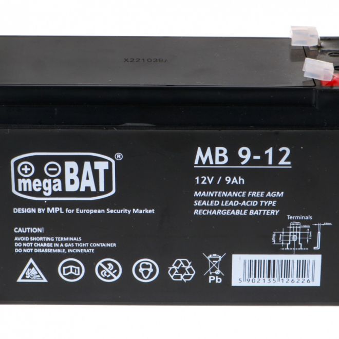 Gelová baterie 12V/9Ah pro dětská elektrická vozidla Náhradní díl