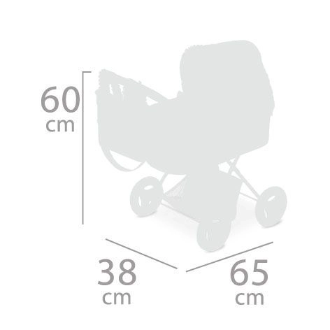 DeCuevas 85041 Skládací kočárek pro panenky s batůžkem a doplňky Ocean Fantasy 2021 - 60 cm