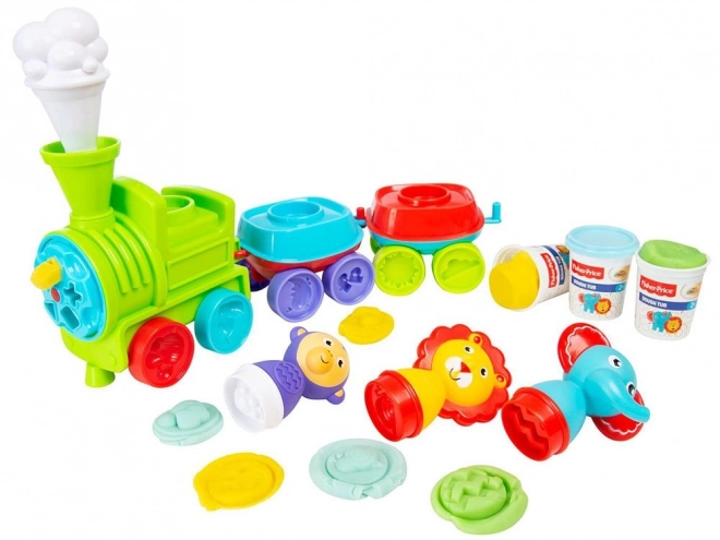 Kreativní plastelínová sada s lokomotivou Fisher Price