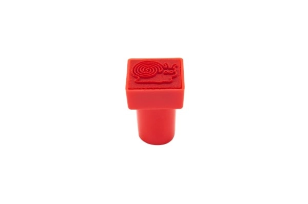 Razítka zvířátka samobarvící plast 3x3cm 24 ks v krabičce 18x12x4cm