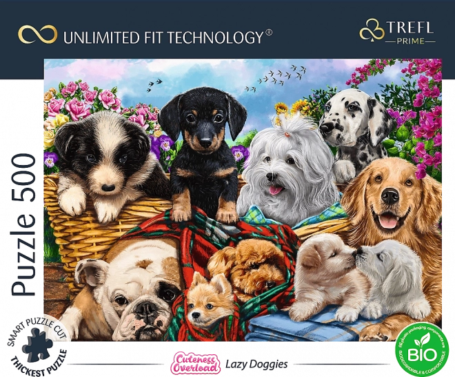 TREFL Puzzle UFT Cuteness Overload: Unavení pejsci 500 dílků