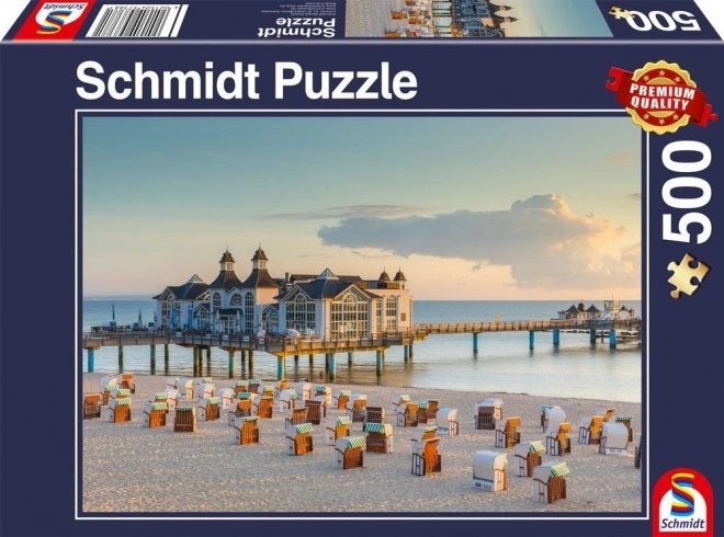 Puzzle Baltské letovisko Sellin 500 dílků