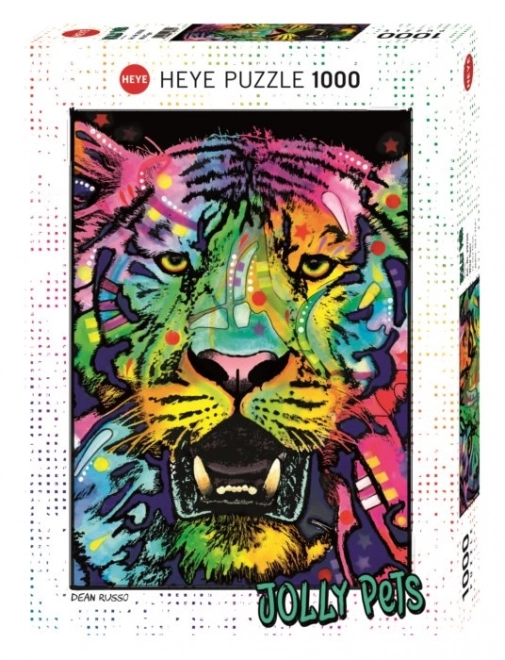 HEYE Puzzle Jolly Pets: Divoký tygr 1000 dílků