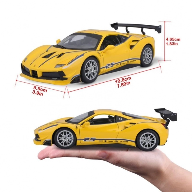 Model auta Ferrari 488 Challenge v měřítku 1:24 od Bburago