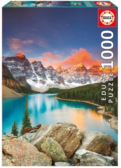 Puzzle 1000 prvků Lake Moraine Kanada