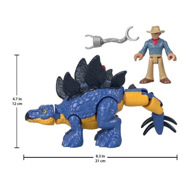 Sada figurek Jurassic World Imaginext Stegosaurus a Dr. Grant