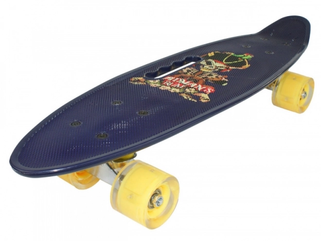 Skateboard 55 cm svítící kolečka