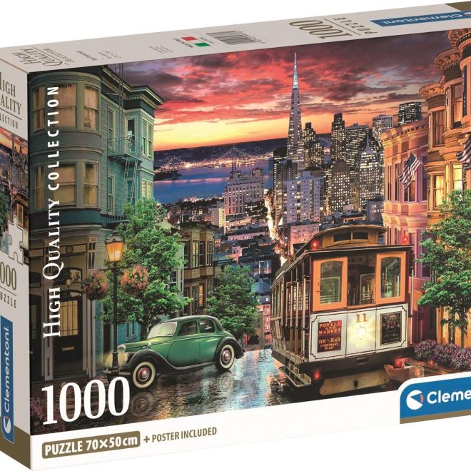 CLEMENTONI Puzzle San Francisco 1000 dílků