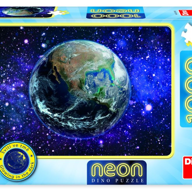 Puzzle Planeta Země 1000 dílků neon