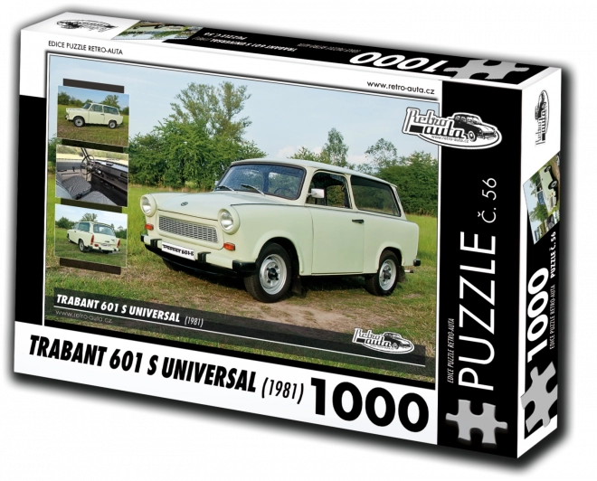 RETRO-AUTA Puzzle č. 56 Trabant 601 S Universal (1981) 1000 dílků