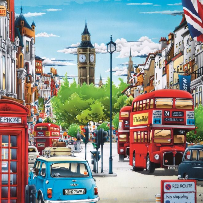 TREFL Puzzle Londýnská ulice 1000 dílků