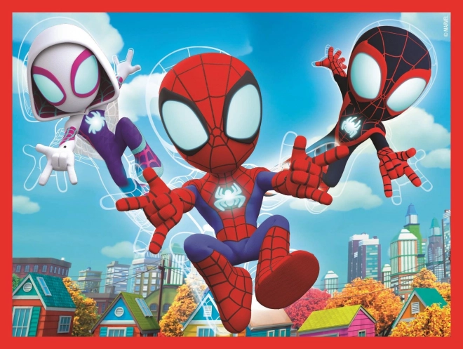 CLEMENTONI Obrázkové kostky Spidey a jeho úžasní přátelé, 12 kostek
