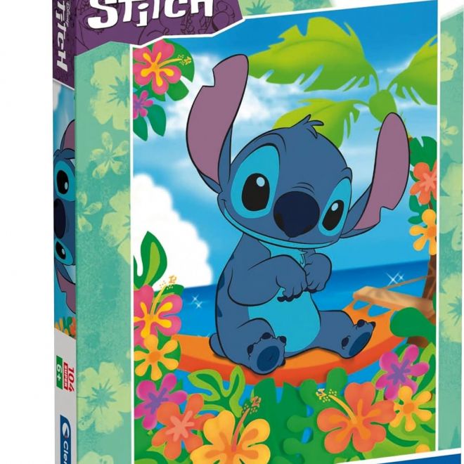 CLEMENTONI Puzzle Stitch: V houpací síti 104 dílků