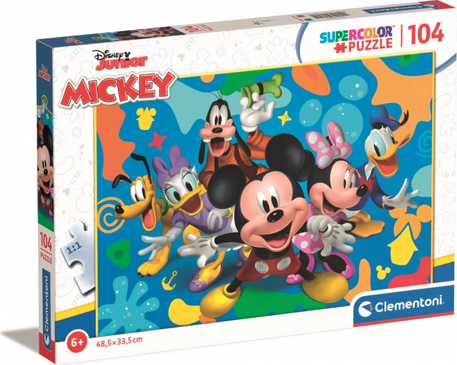 CLEMENTONI Puzzle Mickey a přátelé 104 dílků