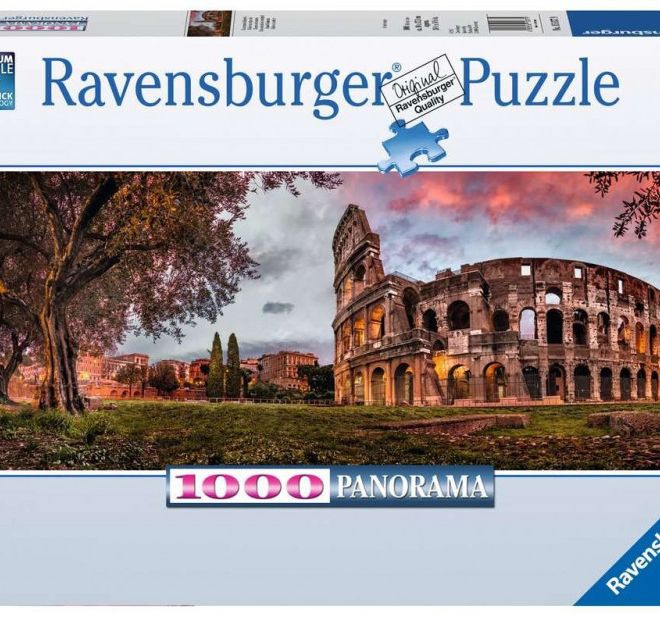 Puzzle 1000 prvků Panorama Kolosea za soumraku