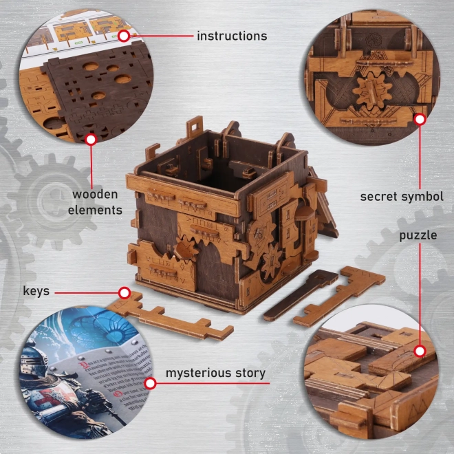 WOODEN CITY 3D dřevěné puzzle Escape room: Puzzle Box 149 dílků