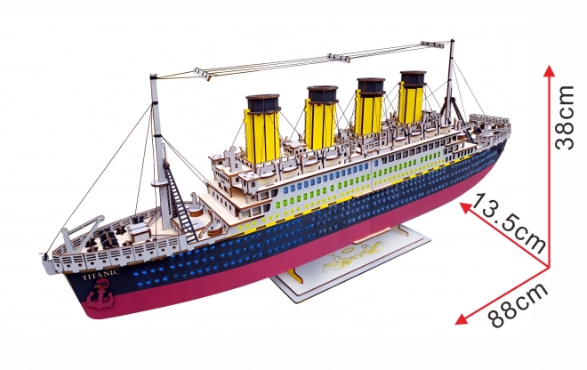 Woodcraft Dřevěné 3D puzzle Titanic