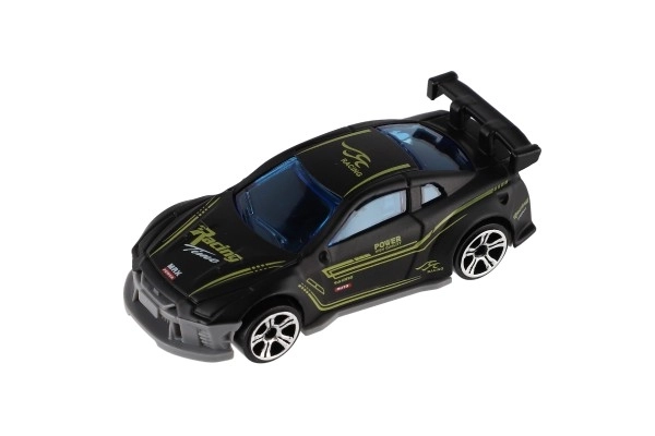 Auto závodní 6ks kov/plast 8cm na volný chod v krabičce 10,5x27x4cm