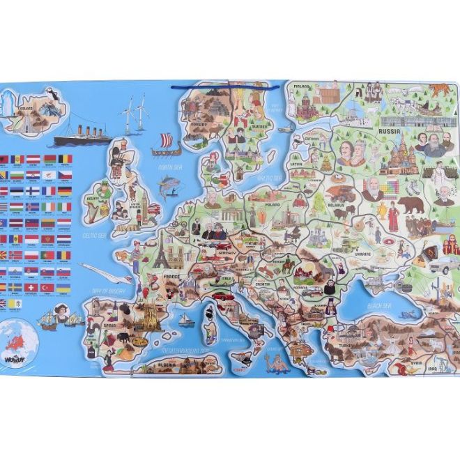 Magnetická mapa Evropy XXXL