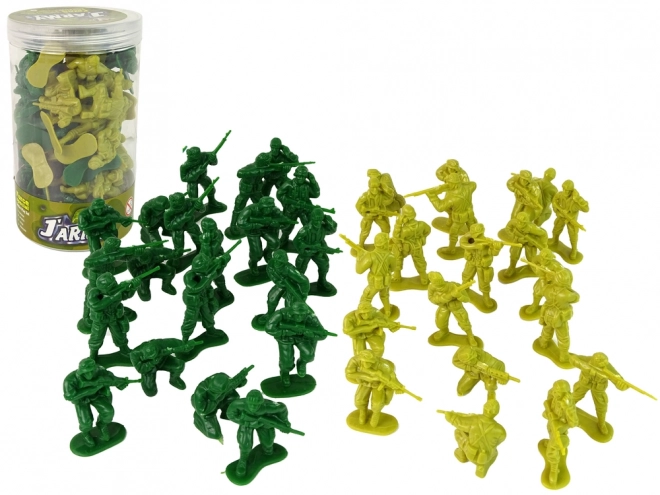 Soldiers Military Set Green - 40 kusů