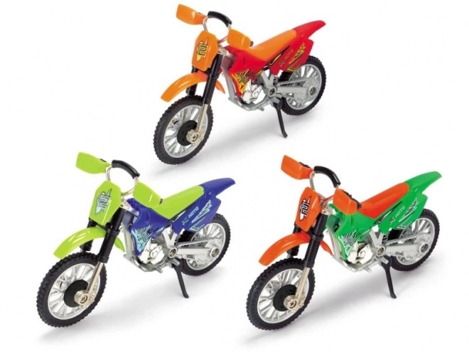 Motocykl Cross Bike, 3 druhy, 12cm