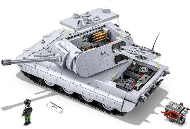 COBI 2572 II WW Panzerkampfwagen E-100, 1:28, 1511 k, 1 f