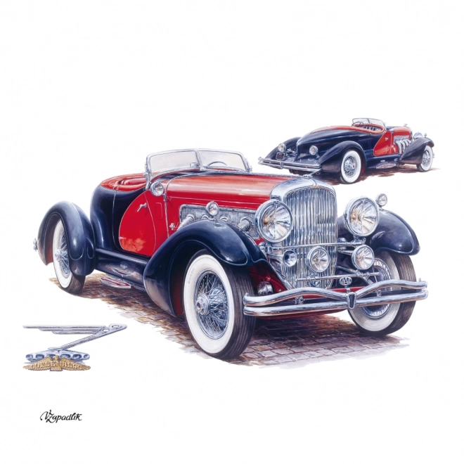 Poznámkový kalendář Classic Cars – Václav Zapadlík, 2025, 30 × 30 cm