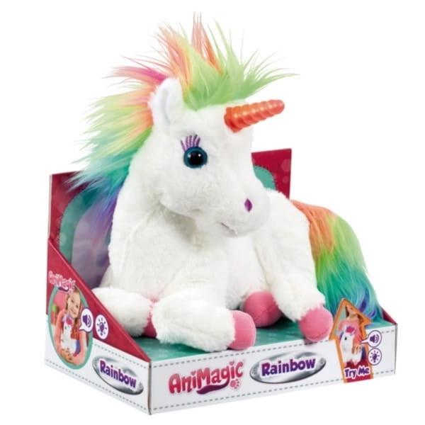 Interaktivní maskot Animagic Rainbow My Glowing Unicorn