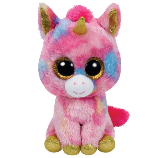 TY Beanie Boos Fantasia maskot - Barevný jednorožec, 24 cm