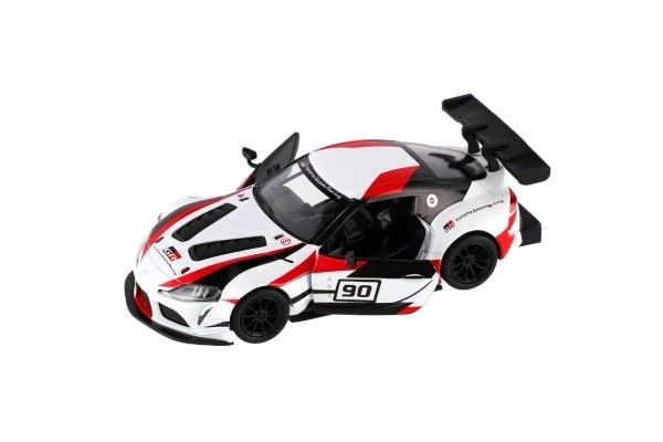 Auto Kinsmart Toyota GR Supra Racing kov 13 cm