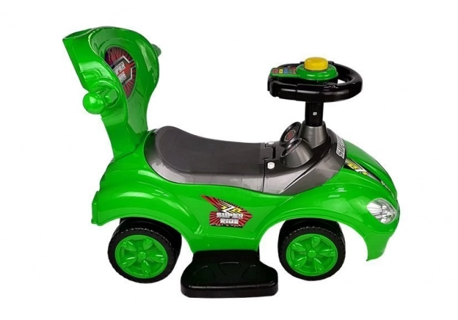 Mega Car 3v1 Push Ride Green