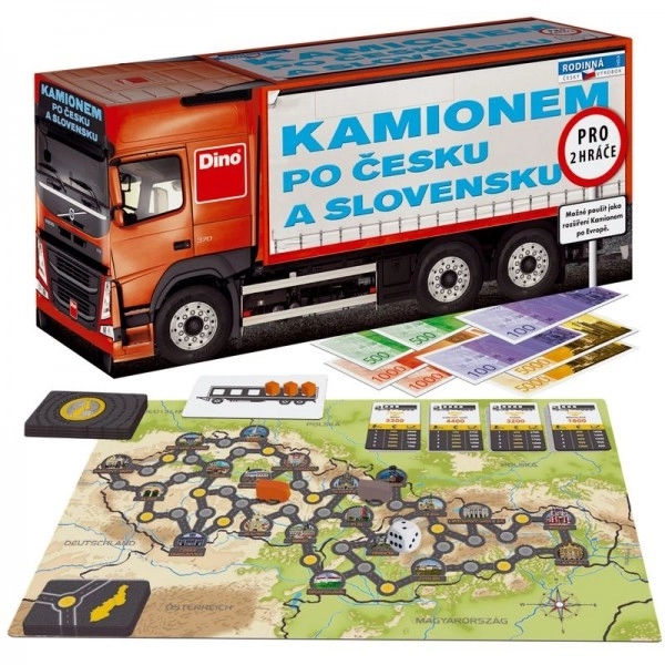 Společenská hra - Kamionem po Česku a Slovensku