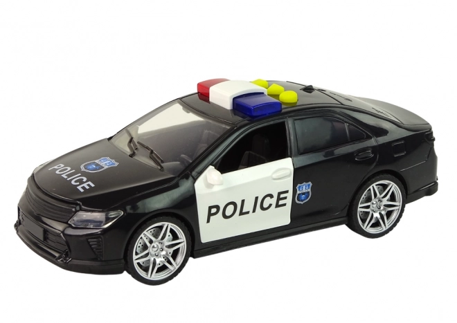 Policejní auto 1:14 Světla Zvuky Černá