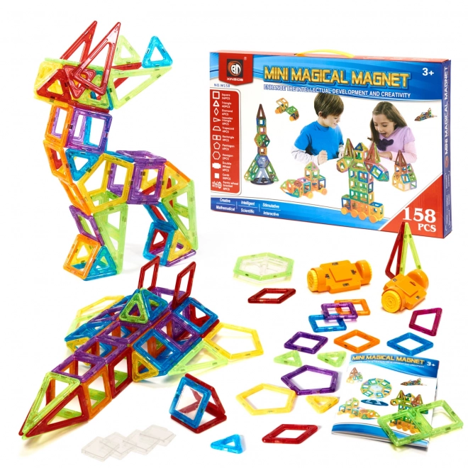 Magnetická stavebnice Magical Magnet - 158 dílů