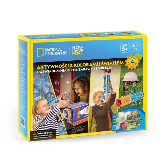 3D puzzle sada s barvami a světlem