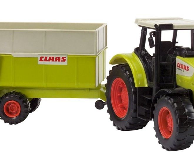 Traktor Claas Ares s přívěsem