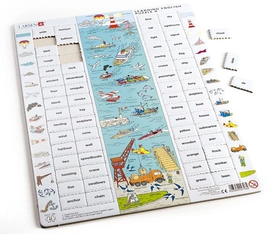 Larsen puzzle Angličtina: Na moři 64 dílků