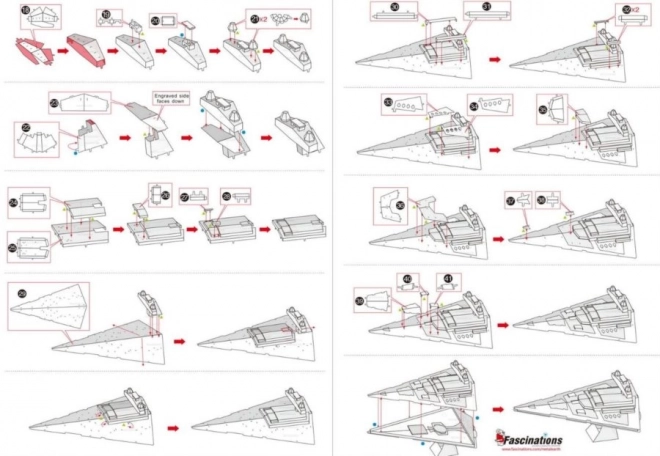 METAL EARTH 3D puzzle Star Wars: Imperial Star Destroyer