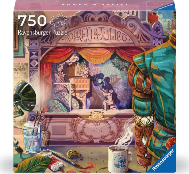 RAVENSBURGER Čtvercové puzzle Art & Soul: Romeo a Julie 750 dílků