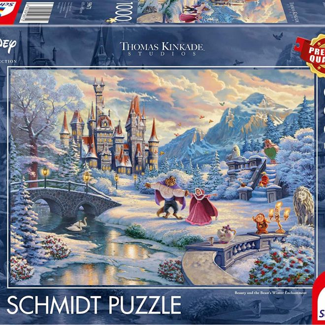 SCHMIDT Puzzle Kráska a zvíře: Zimní kouzlo 1000 dílků